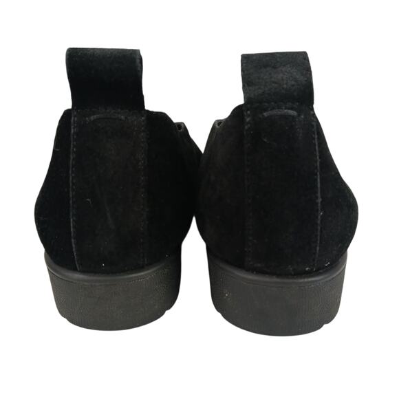 Eileen Fisher SZ 8.5 Humor Wedge Ballet Flat in Black Suede Runs Small - Picture 4 of 8
